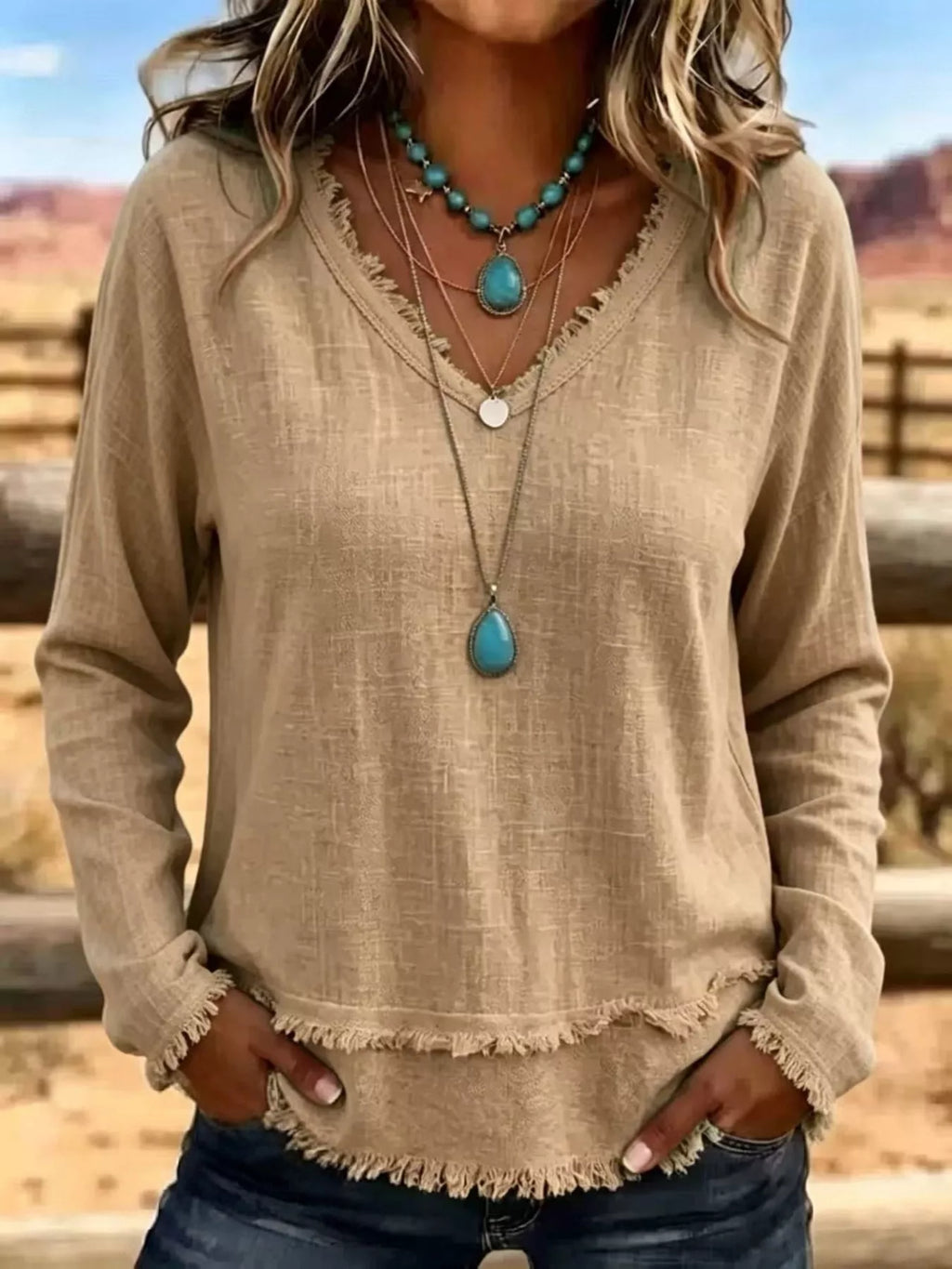 The Marlowe Frayed Tee | STAHlin RADIANCE