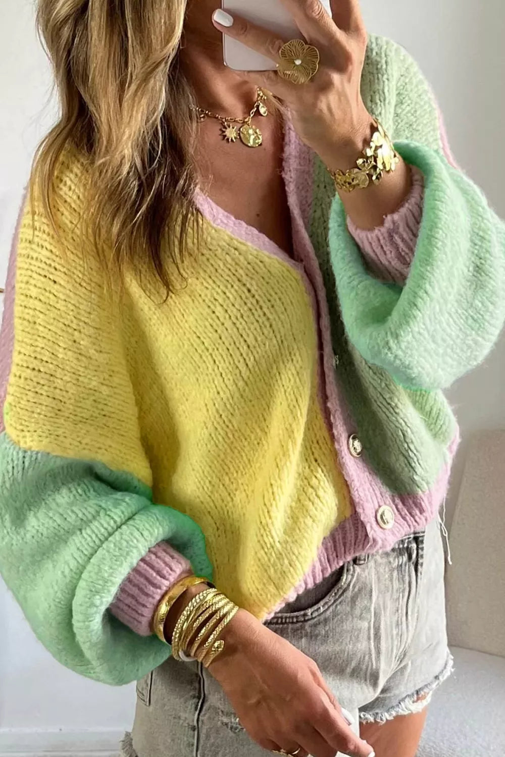 The Patchwork Knit Cardigan | STAHlin RADIANCE