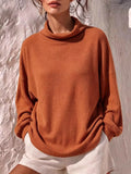 Full Size Waffle Knit Mock Neck Long Sleeve T-Shirt Plus Size | STAHlin RADIANCE