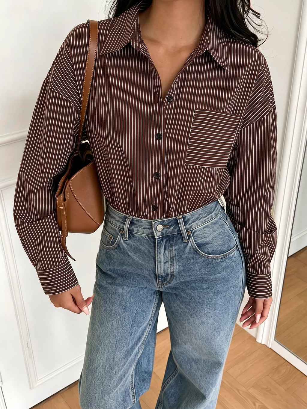 Striped Button-Up Bodysuit | STAHlin RADIANCE