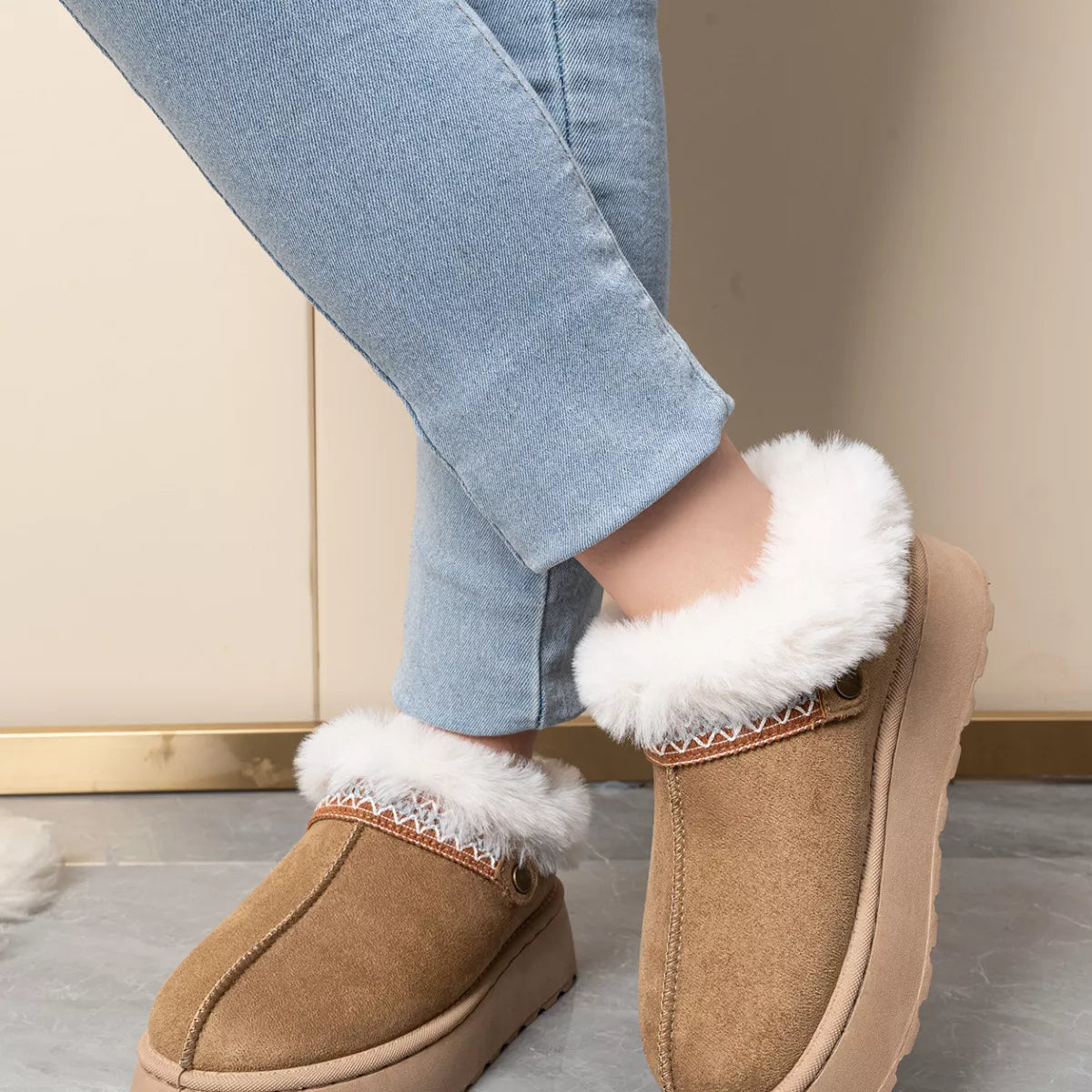 Round Toe Platform Ankle Boots | STAHlin RADIANCE