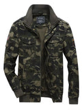 Men's Plus Size Camouflage Zip Up Jacket | STAHlin RADIANCE