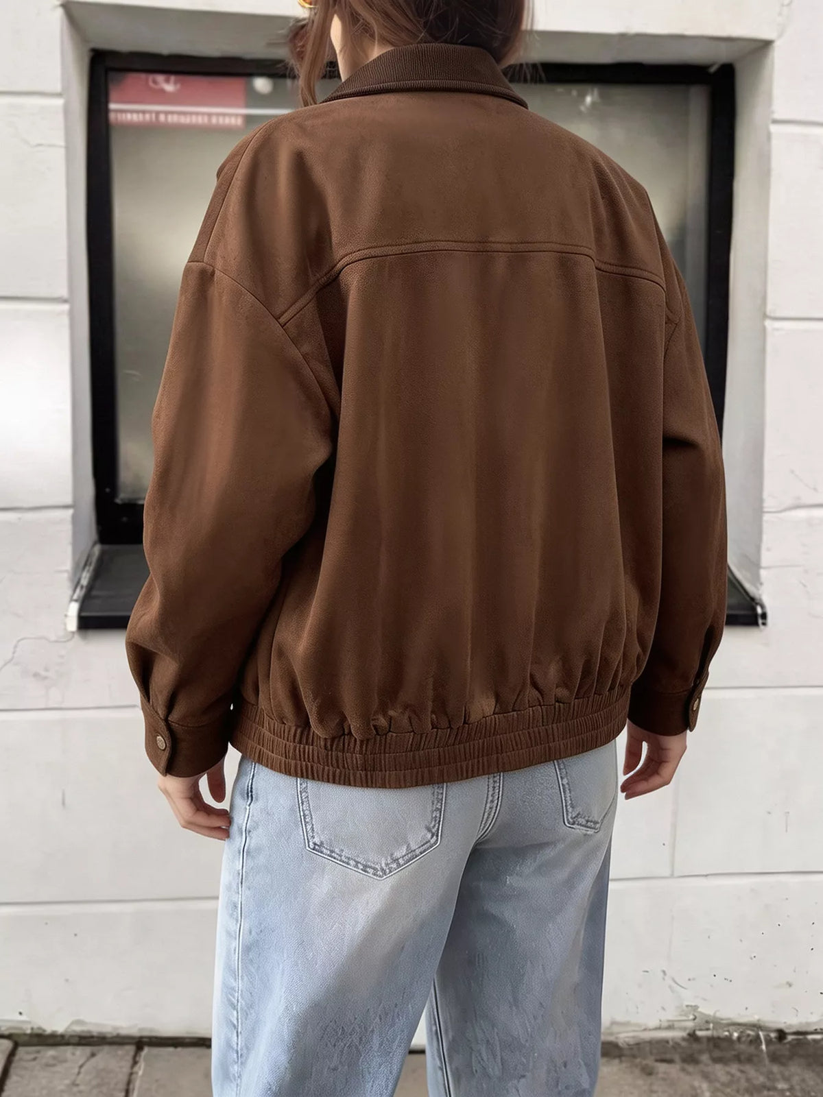 Corduroy Collar Zip-Up Jacket | STAHlin RADIANCE