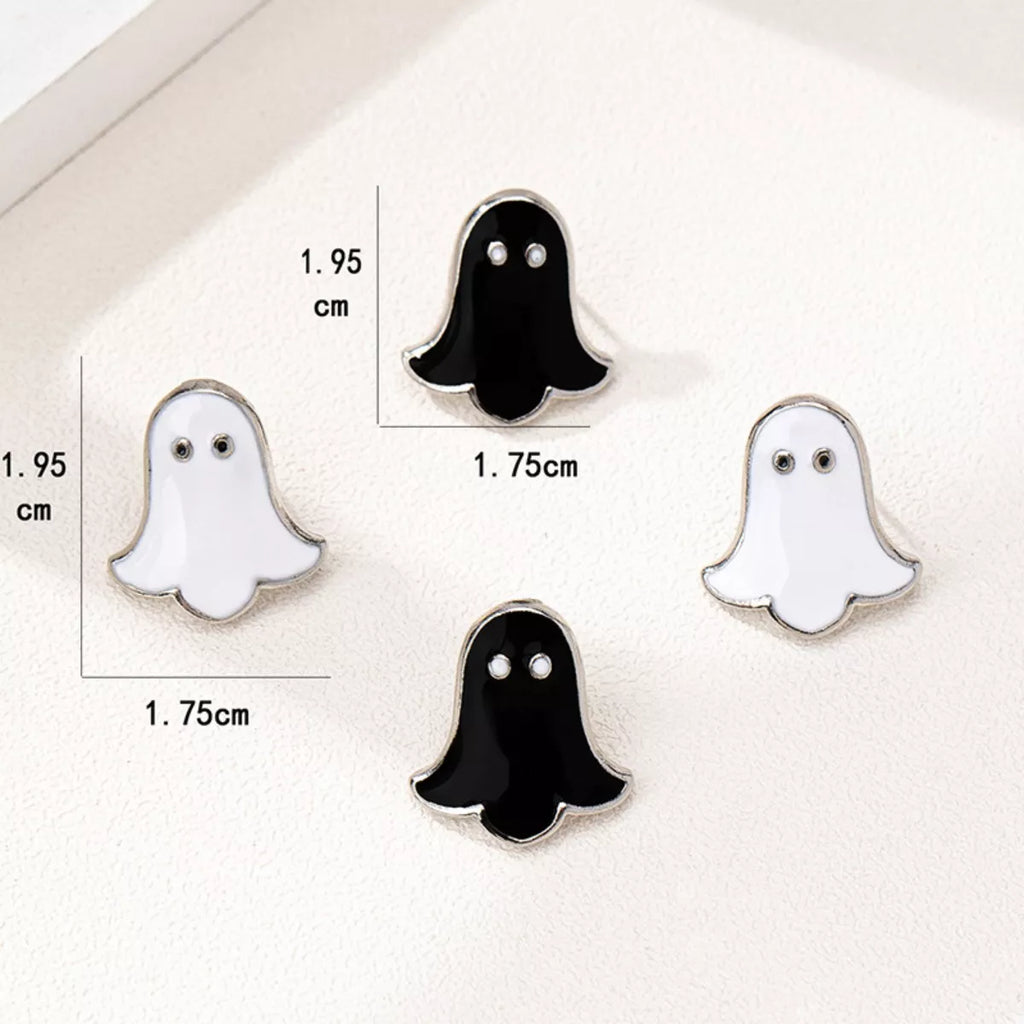 2 Pair Halloween Ghost Stud Earrings | STAHlin RADIANCE