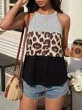 Leopard Print Color Block Tank | STAHlin RADIANCE