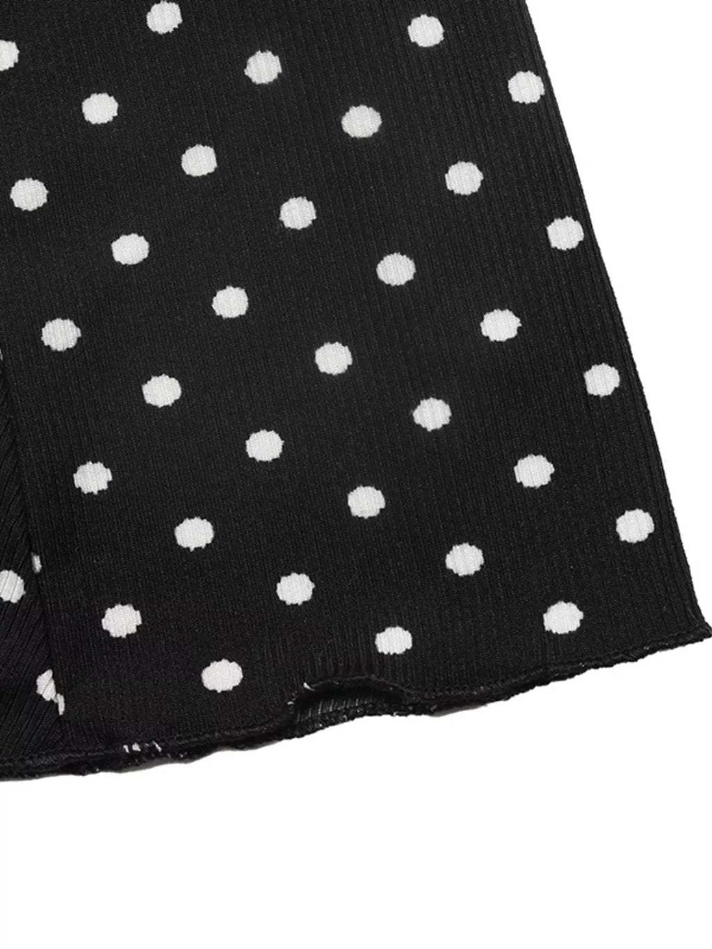 Polka Dot Lace Trimmed V-Neck Mini Dress | STAHlin RADIANCE