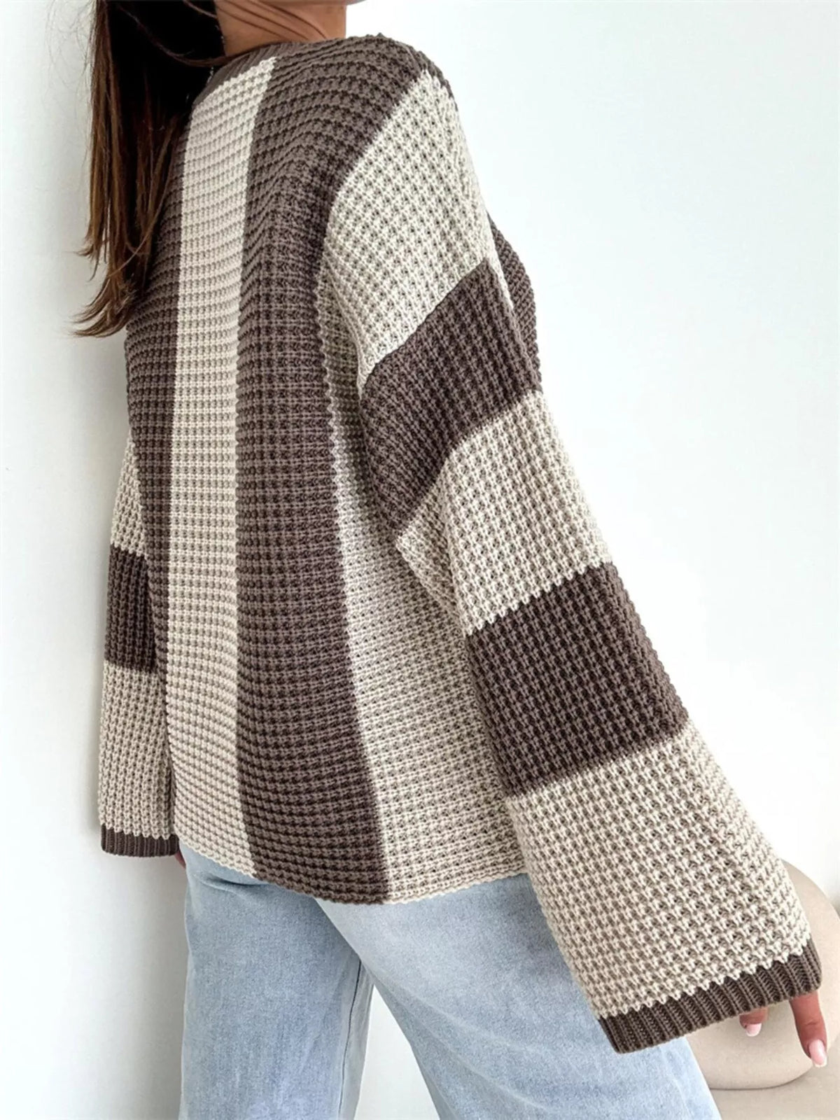 Color Block Long Sleeve Sweater | STAHlin RADIANCE