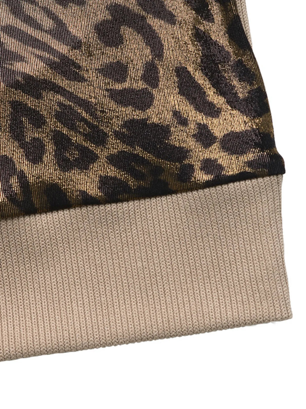 Leopard Round Neck Long Sleeve Sweatshirt | STAHlin RADIANCE