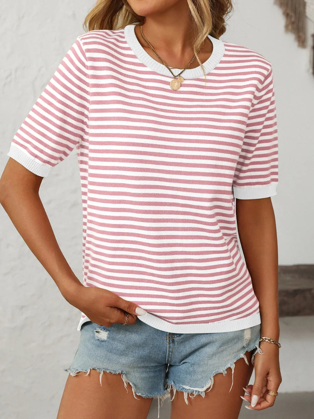 The Brynn Striped Tee | STAHlin RADIANCE