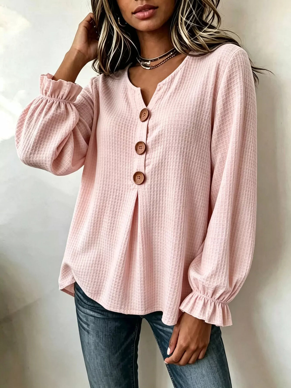 The Ivory Waffle Knit Top | STAHlin RADIANCE