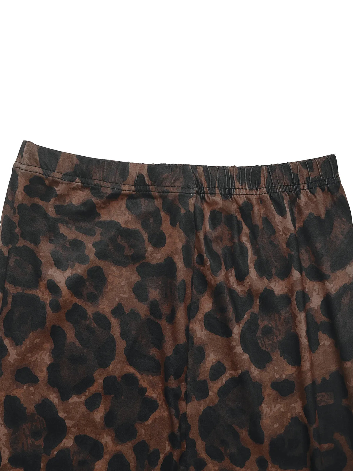 Leopard Round Neck Top and Skirt Set | STAHlin RADIANCE