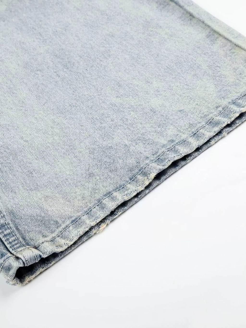 Men's High-Waisted Button-Fly Wide-Leg Vintage Washed Jeans | STAHlin RADIANCE