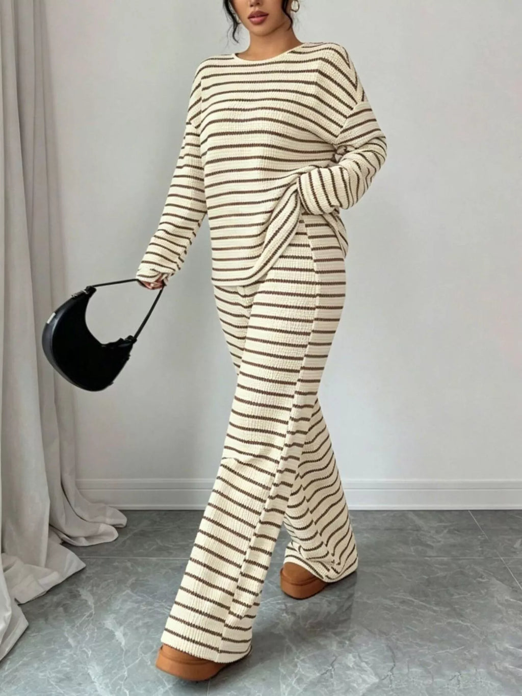 Striped Relaxed Fit Top and Pants Set | STAHlin RADIANCE