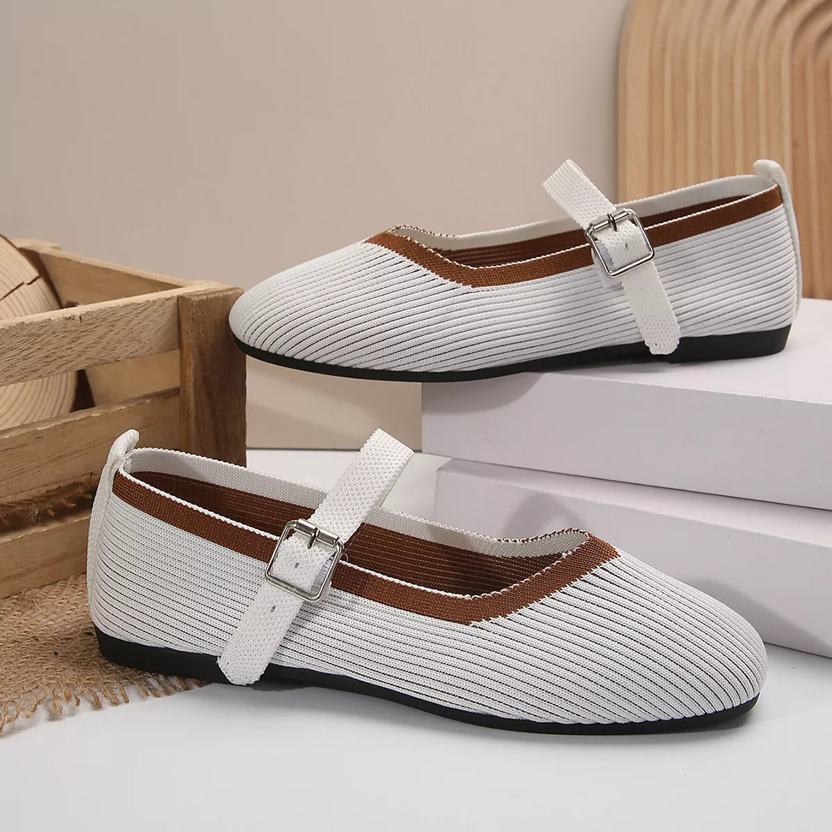 Round Toe Mesh Slip-Ons | STAHlin RADIANCE