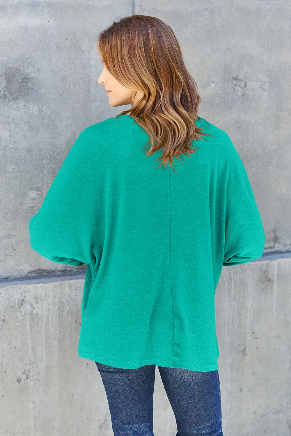 Double Take Full Size Round Neck Long Sleeve T-Shirt | STAHlin RADIANCE