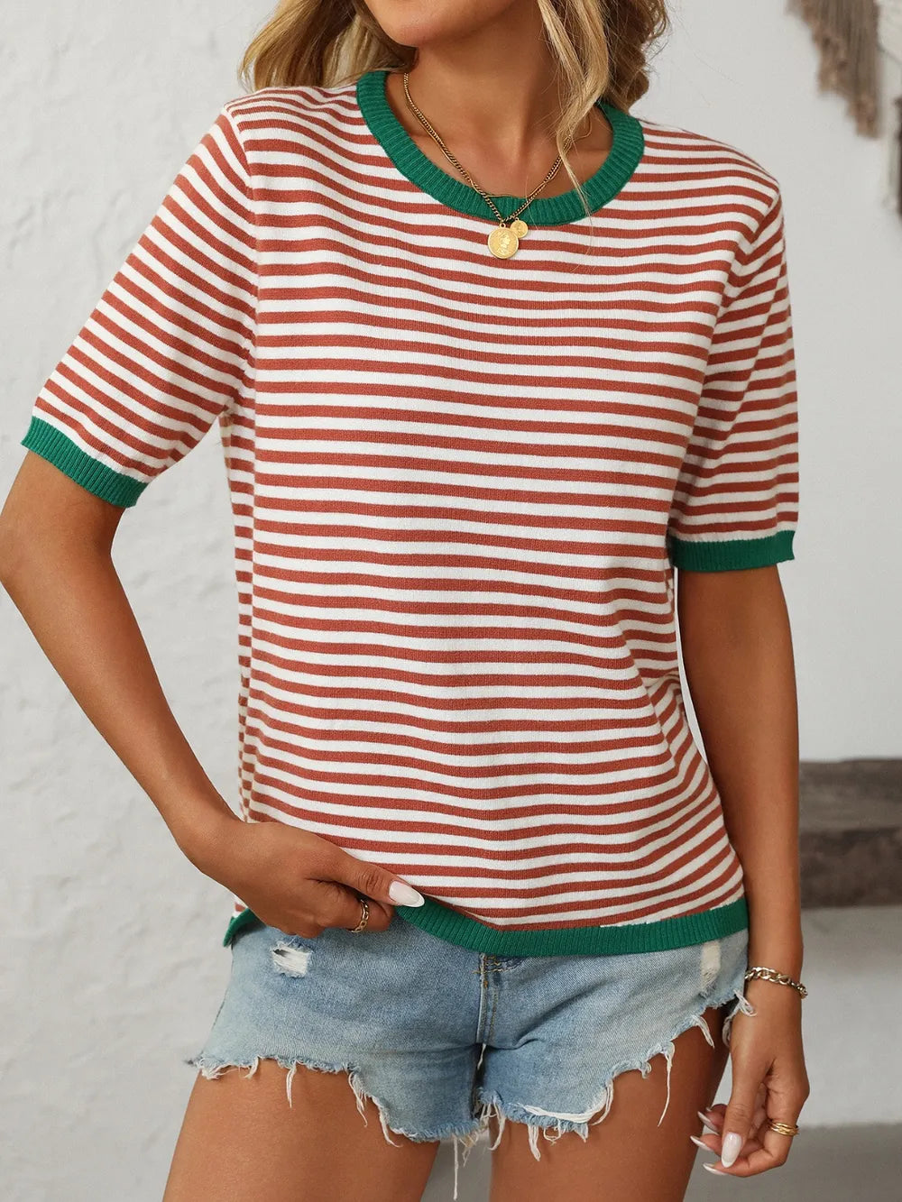 The Brynn Striped Tee | STAHlin RADIANCE