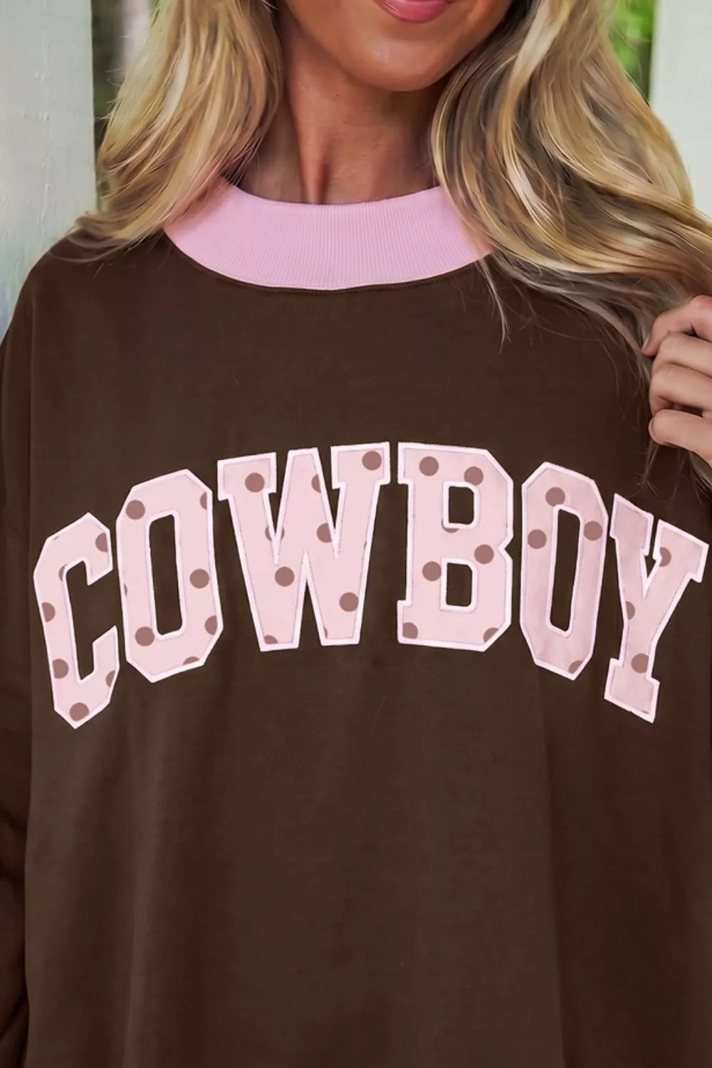 Colorblock Trim Crewneck Long Sleeve Sweatshirt | STAHlin RADIANCE