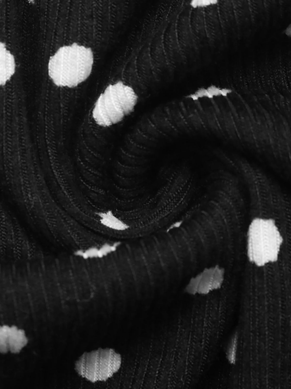 Polka Dot Cutout Long Sleeve Bodysuit | STAHlin RADIANCE
