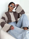 Color Block Long Sleeve Sweater | STAHlin RADIANCE