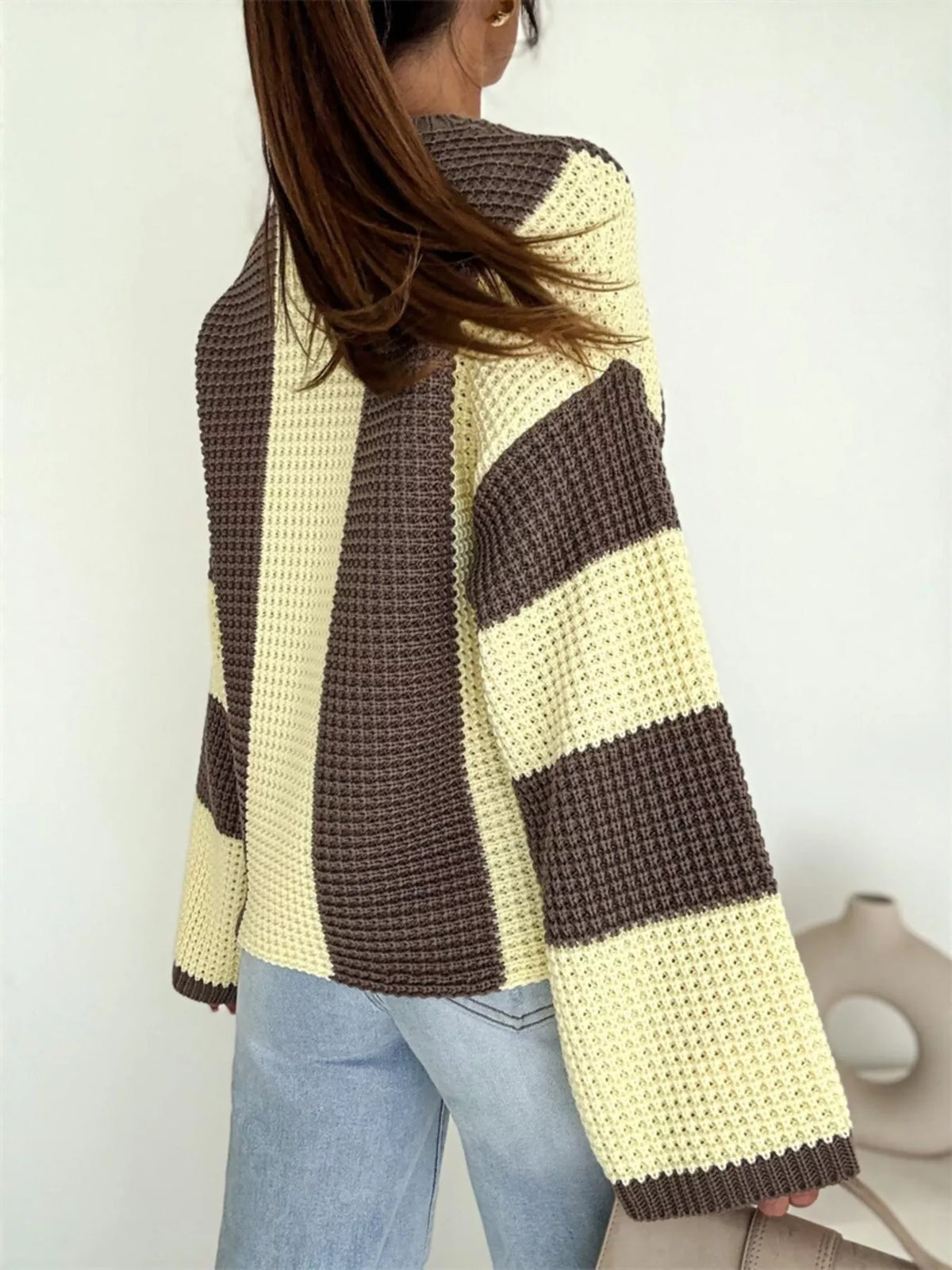 Color Block Long Sleeve Sweater | STAHlin RADIANCE