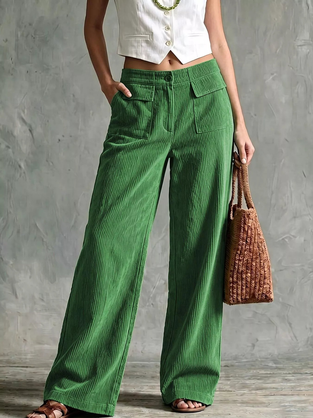The Sloane Corduroy Wide-Legs | STAHlin RADIANCE