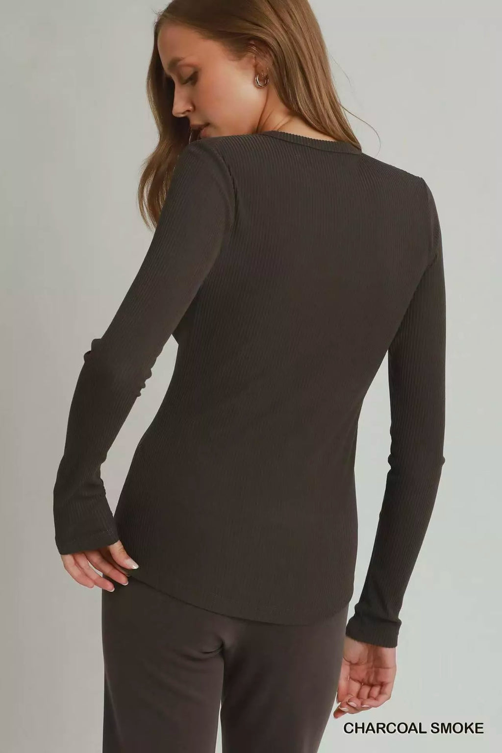 Umgee Brushed Rib Long Sleeve Top | STAHlin RADIANCE