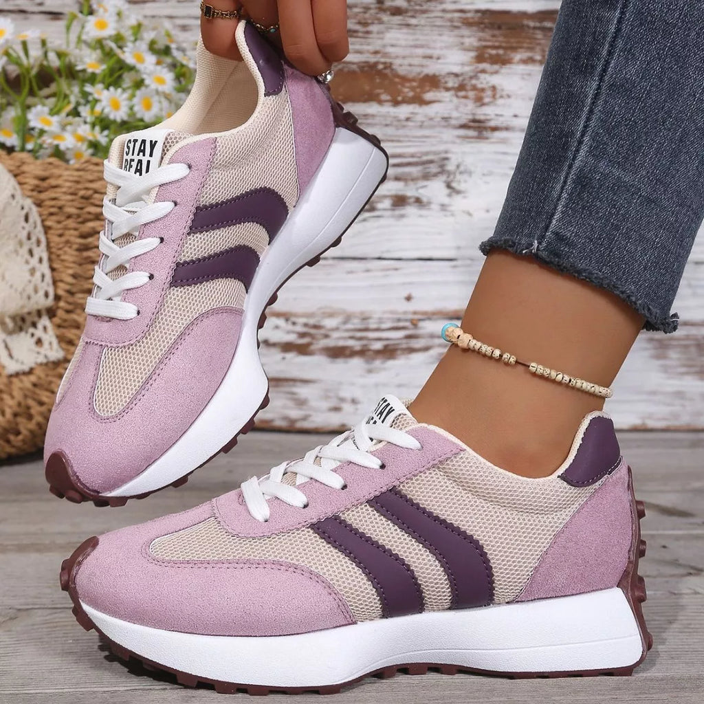 Lace Up Round Toe Sneakers | STAHlin RADIANCE