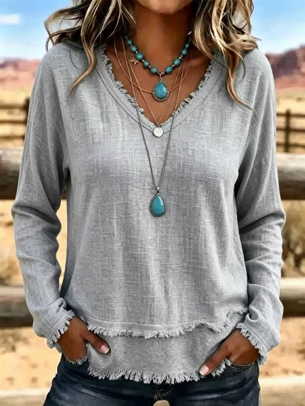 The Marlowe Frayed Tee | STAHlin RADIANCE