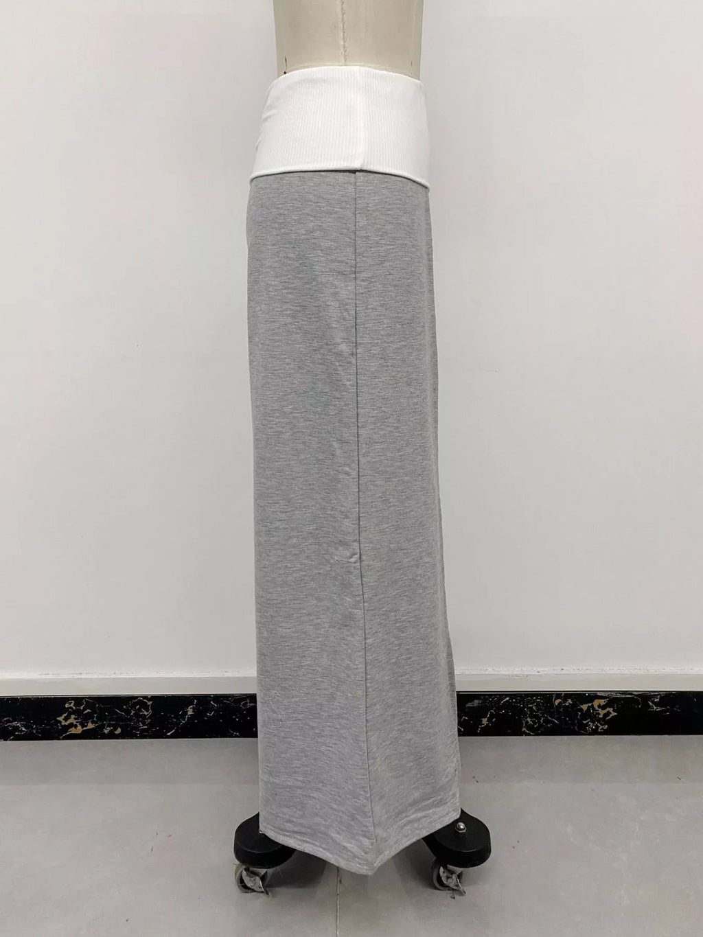 High-Waisted Wide-Leg Contrast Pants | STAHlin RADIANCE