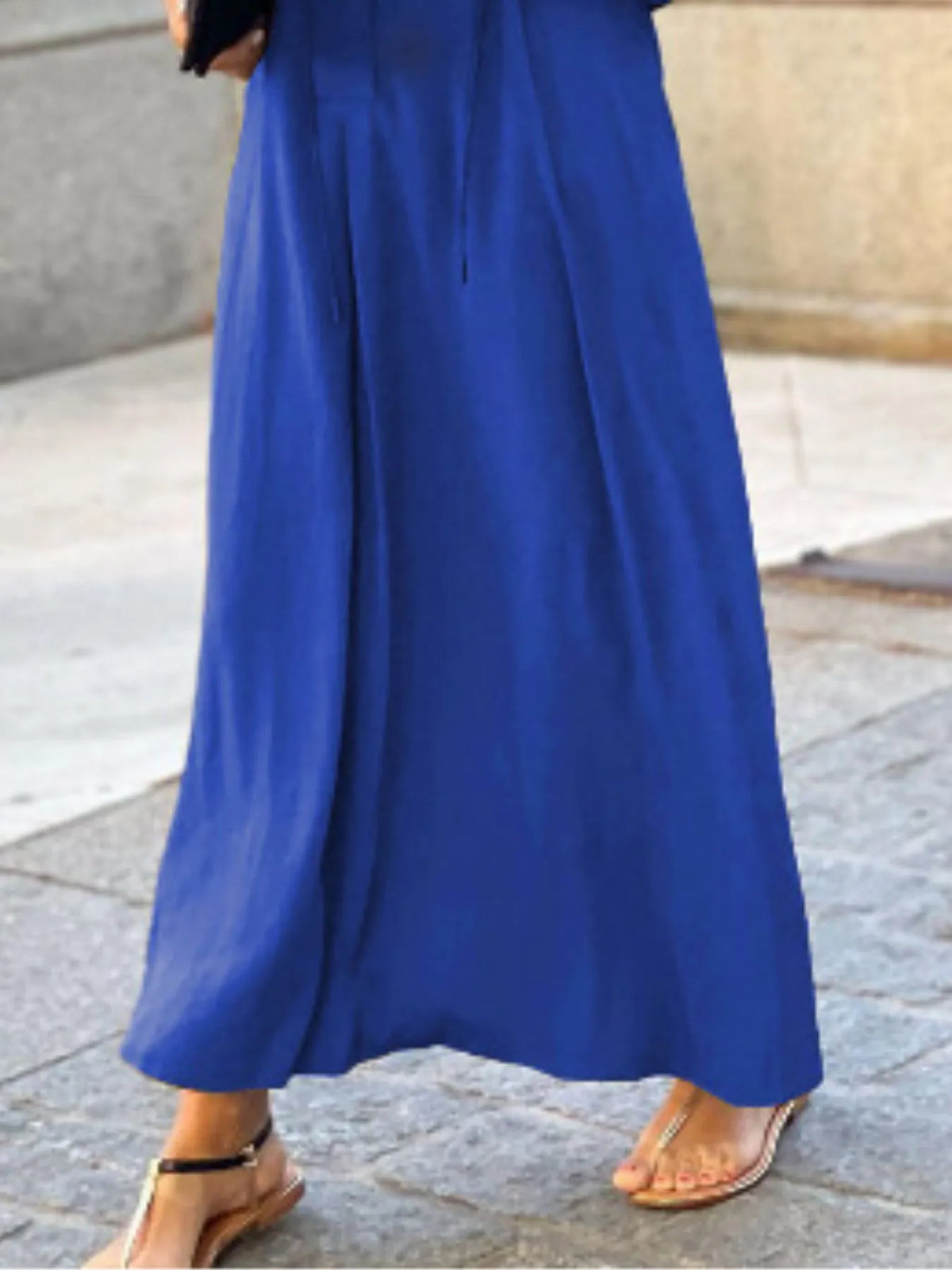 Full Size Solid Color Maxi Shirt Dress Plus Size | STAHlin RADIANCE