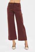 RISEN Tummy Control High Rise Crop Wide No Waist Band Pants | STAHlin RADIANCE