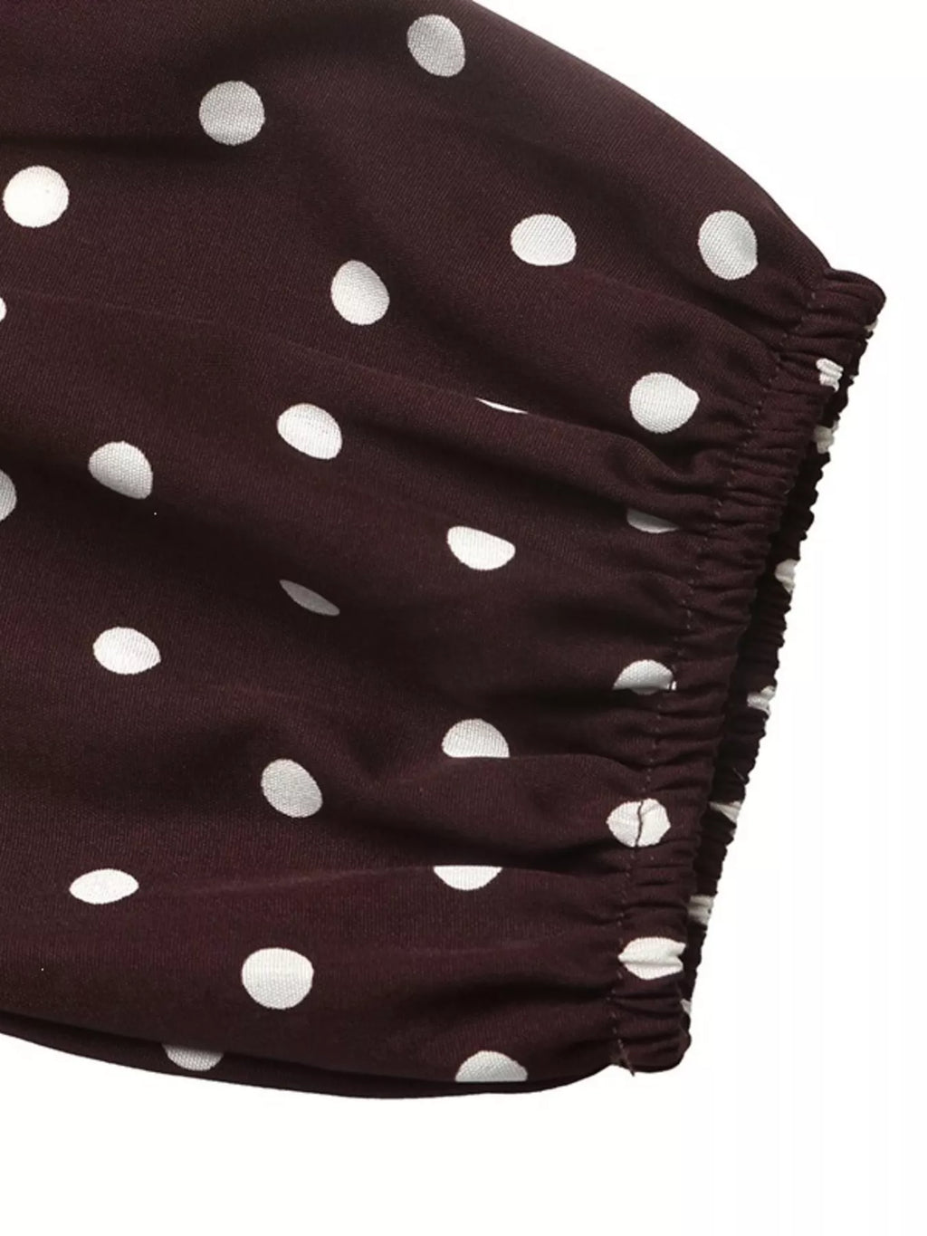Polka Dot Ruffled V-Neck Bodysuit | STAHlin RADIANCE