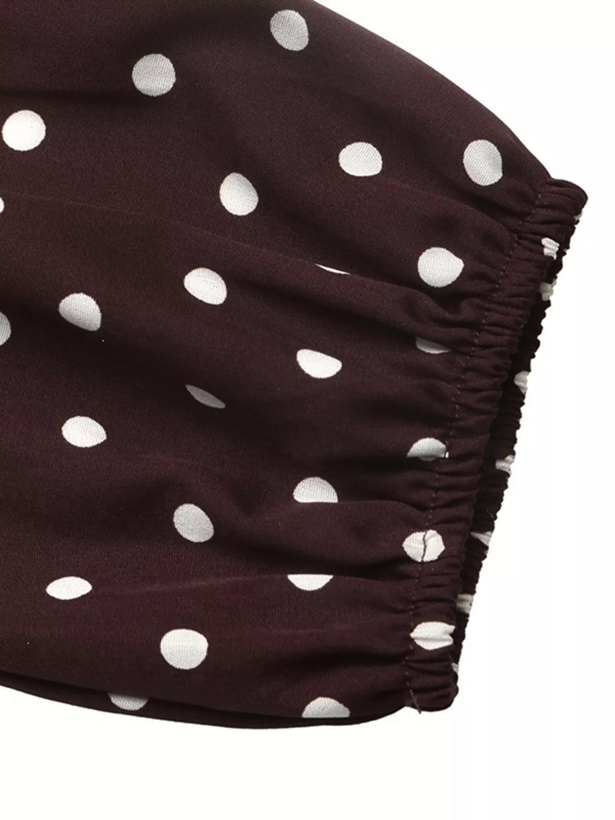 Polka Dot Ruffled V-Neck Bodysuit | STAHlin RADIANCE