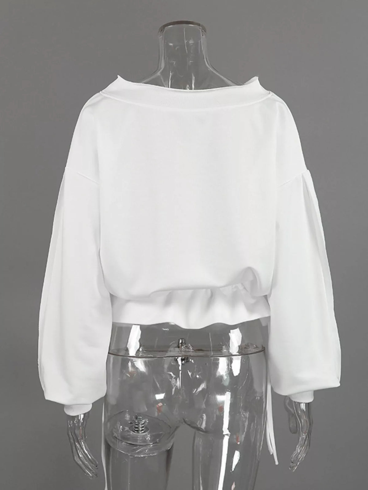 Ruffled Hem One Shoulder Sweatshirt | STAHlin RADIANCE
