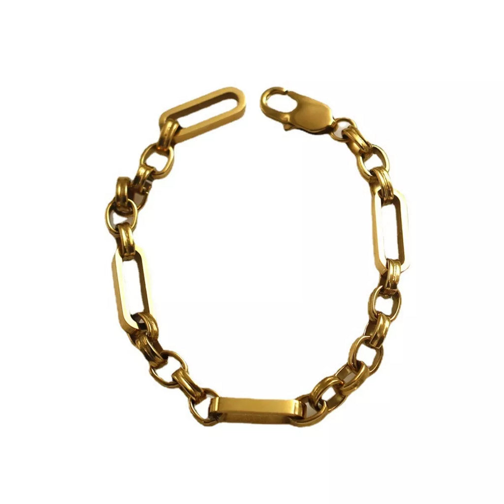 18K Gold-Plated Chunky Gold Chain Link Bracelet | STAHlin RADIANCE