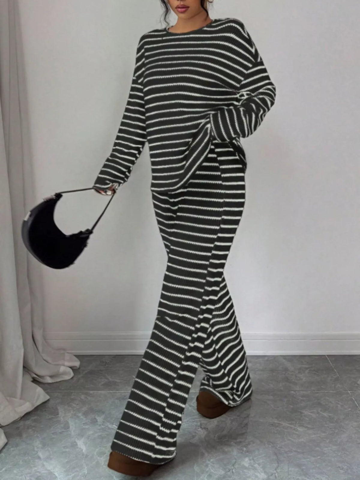 Striped Relaxed Fit Top and Pants Set | STAHlin RADIANCE