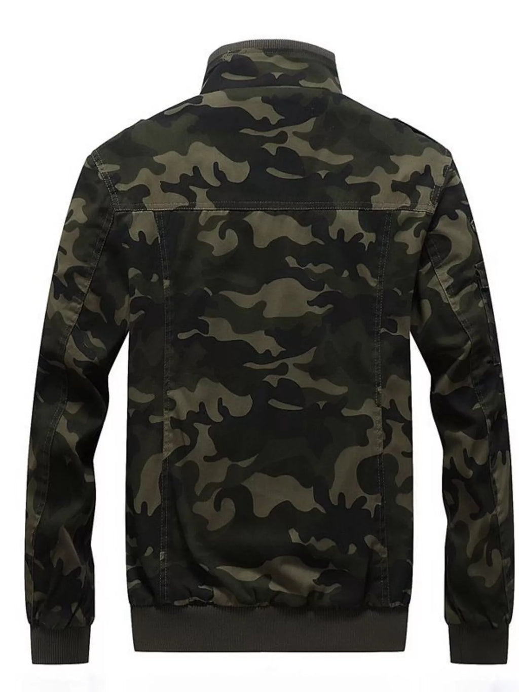 Men's Plus Size Camouflage Zip Up Jacket | STAHlin RADIANCE