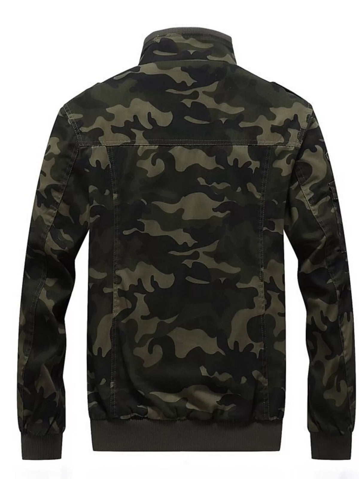 Men's Plus Size Camouflage Zip Up Jacket | STAHlin RADIANCE
