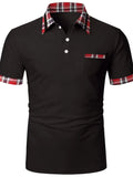 Men's Full Size Collared Neck Short Sleeve Polo Plus Size | STAHlin RADIANCE