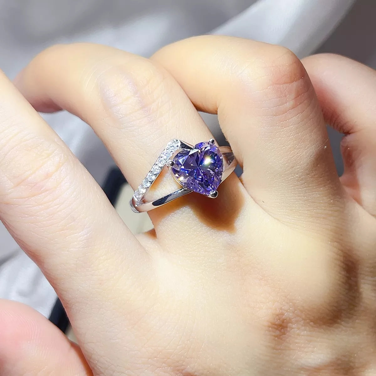 3 Carat 925 Sterling Silver Moissanite Ring | STAHlin RADIANCE