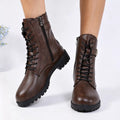 Round Toe Lace Up Boots | STAHlin RADIANCE