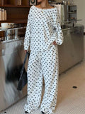 Polka Dot Long Sleeve Top and Pants Set | STAHlin RADIANCE