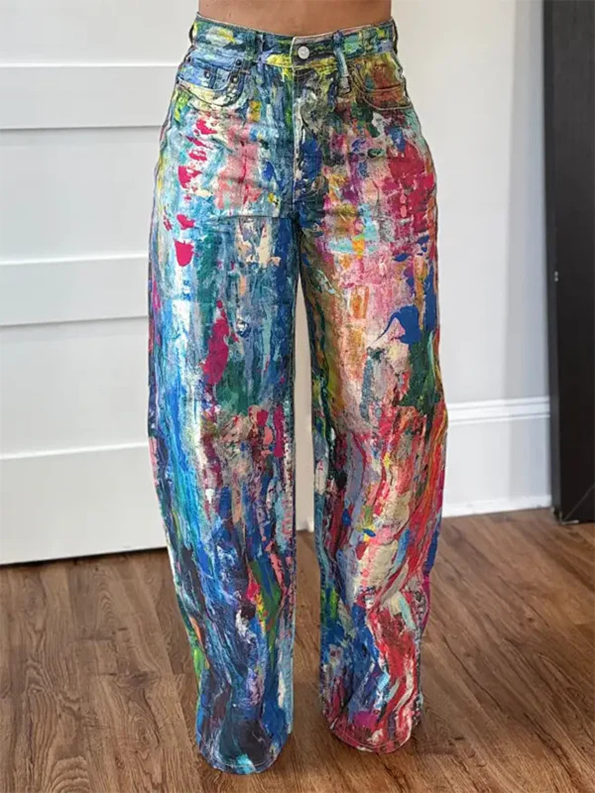 Painted Wide Leg Pants | STAHlin RADIANCE