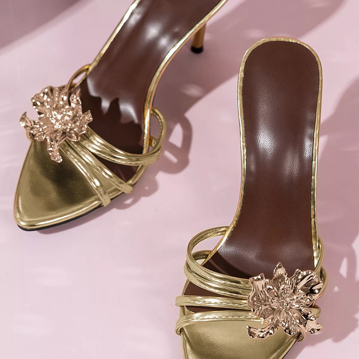 Floral Embellished High Heel Sandals | STAHlin RADIANCE