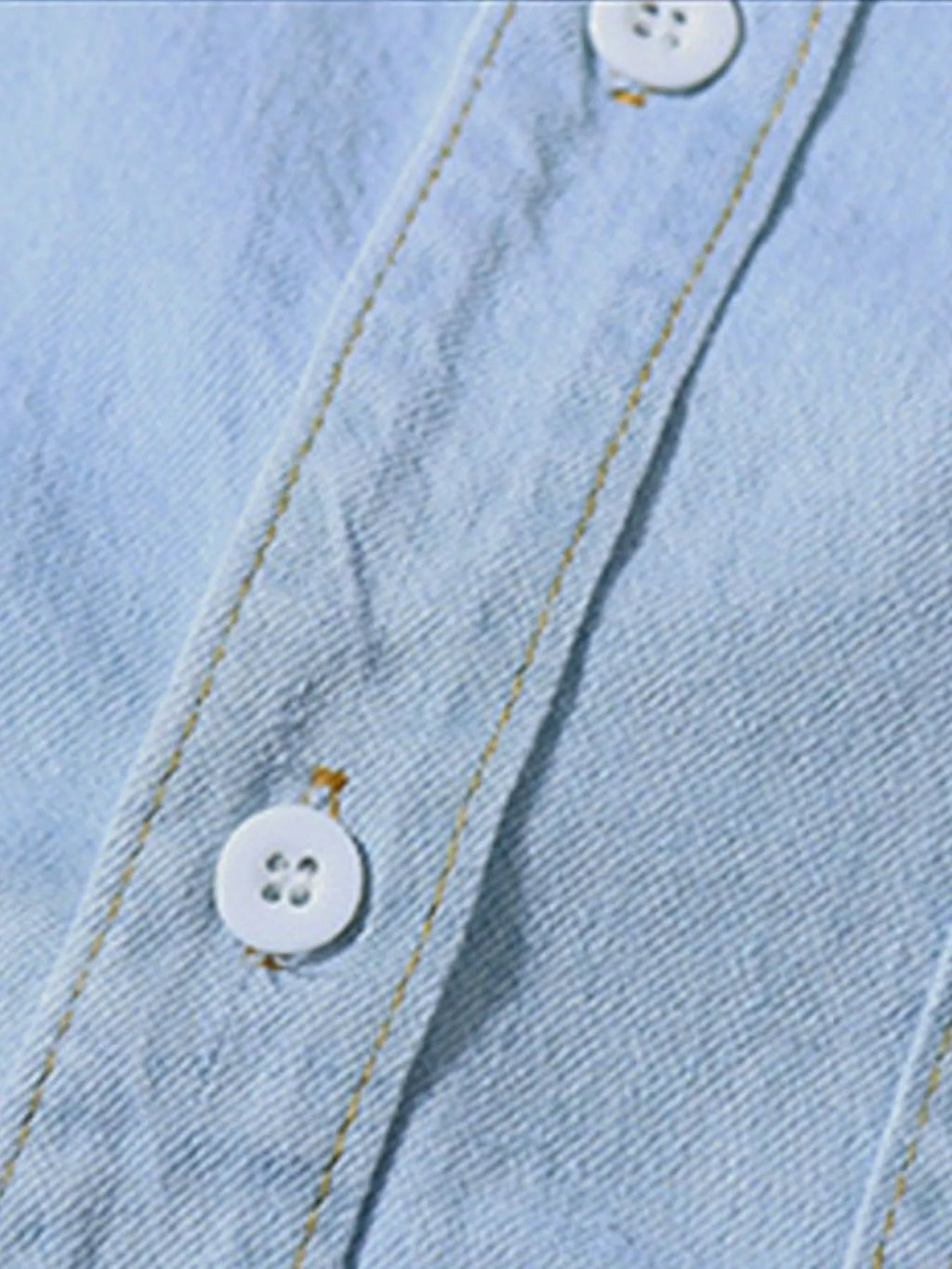 Men's Plus Size Chest Pocket Button Up Denim Shirt | STAHlin RADIANCE