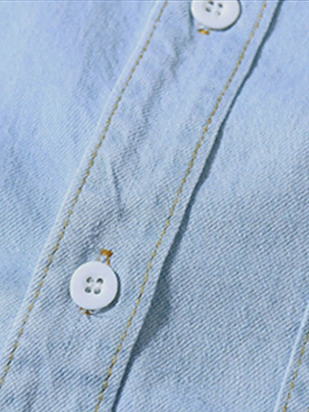 Men's Plus Size Chest Pocket Button Up Denim Shirt | STAHlin RADIANCE