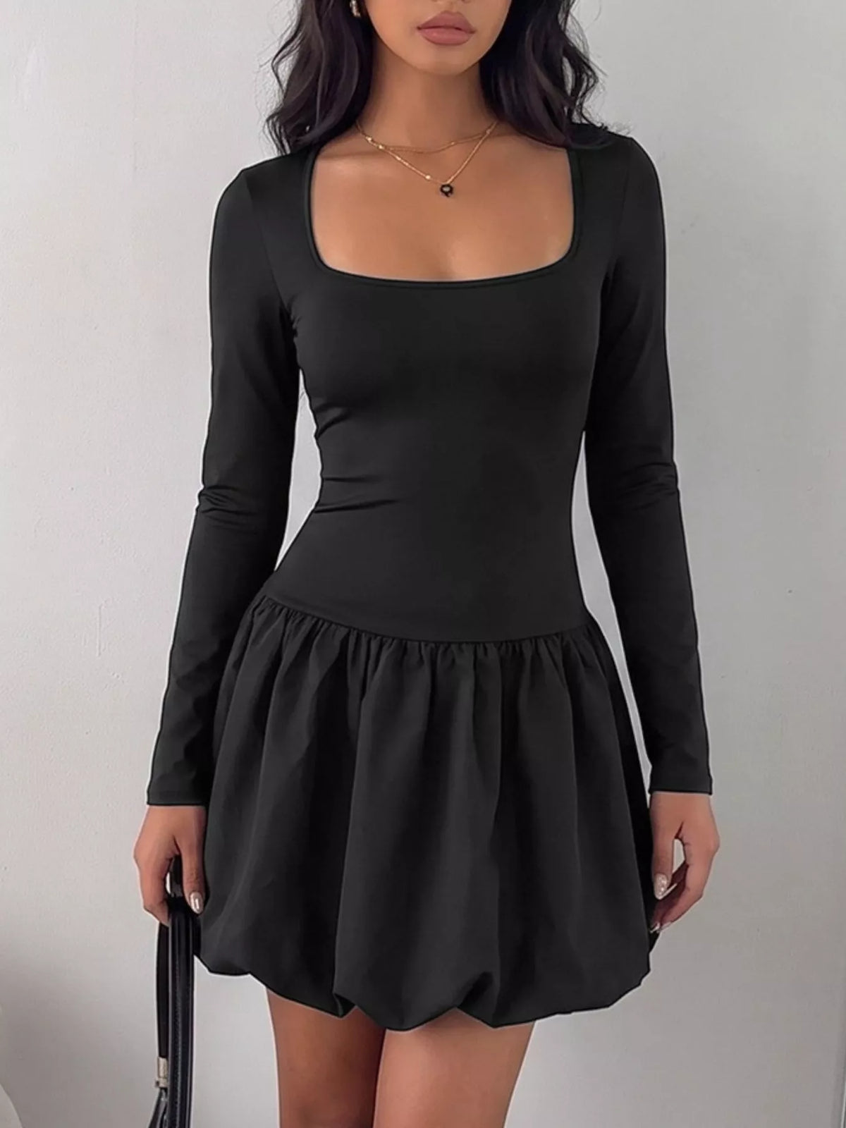 The Avery Bubble Hem Dress | STAHlin RADIANCE