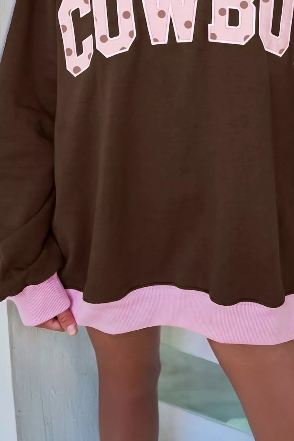 Colorblock Trim Crewneck Long Sleeve Sweatshirt | STAHlin RADIANCE