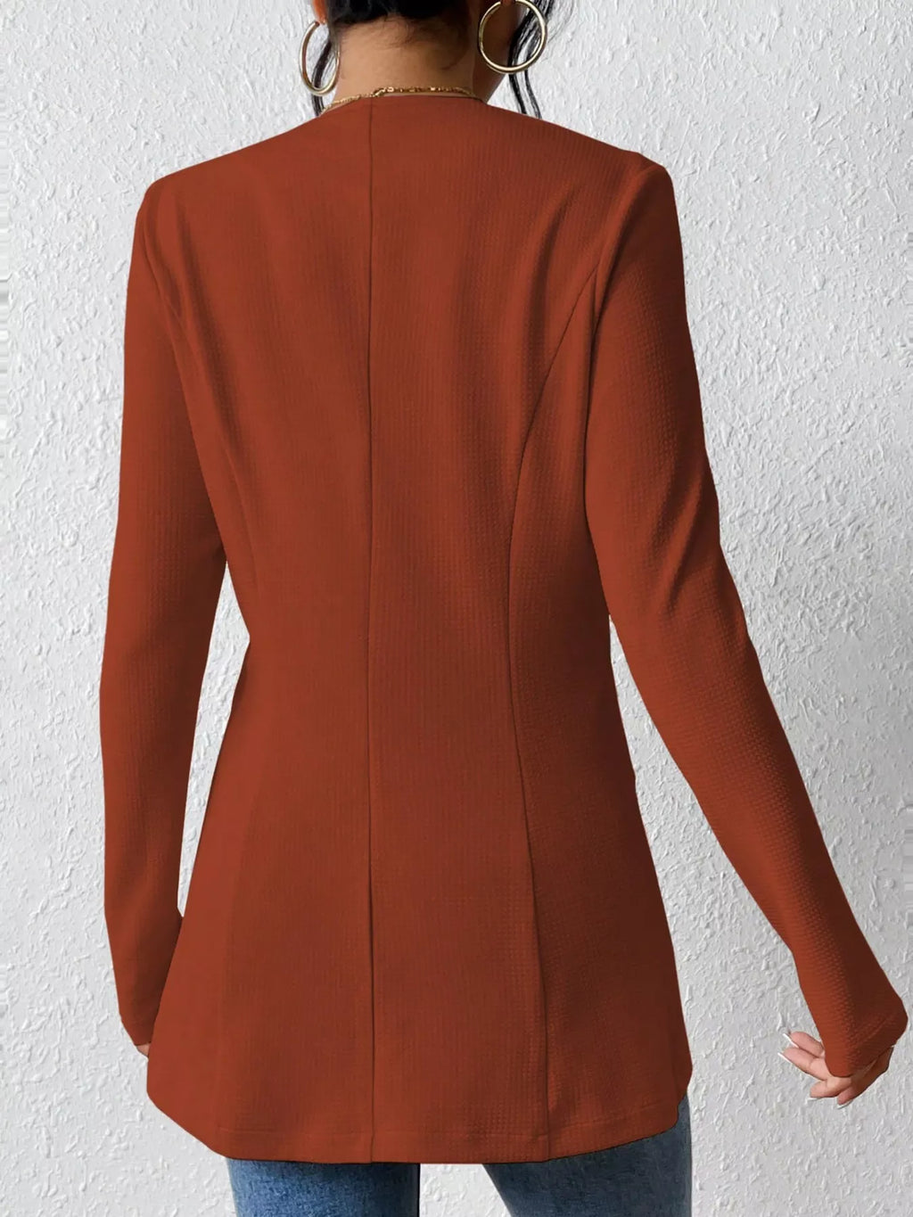 One Button Long Sleeve Blazer | STAHlin RADIANCE
