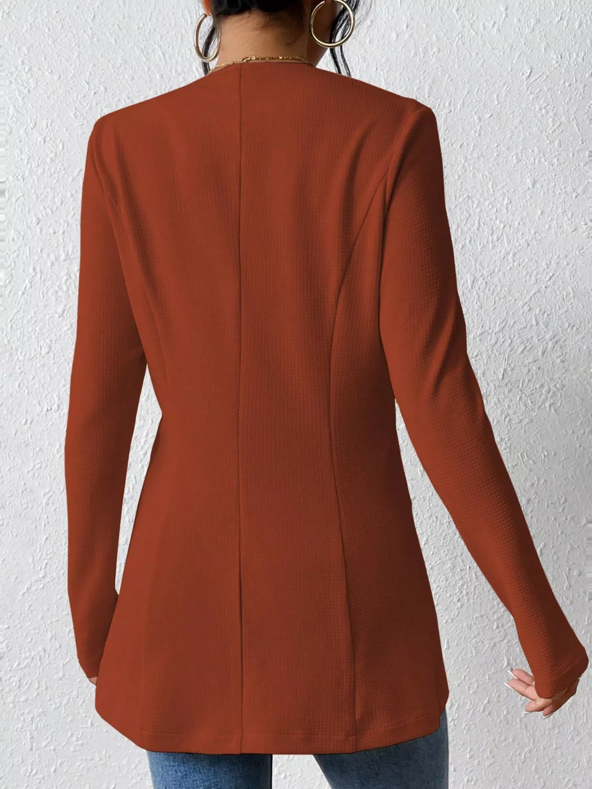 One Button Long Sleeve Blazer | STAHlin RADIANCE